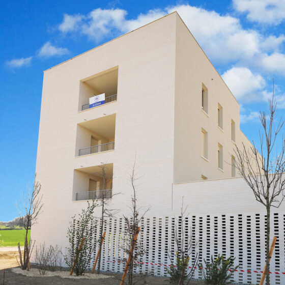 Bukolia à Cornebarieux (31) - Rahael Gabrion Architecture (75) ADN Patrimoine (31) - 800 m² Plaquettes Ac19 & Briques BlocStar AmR210