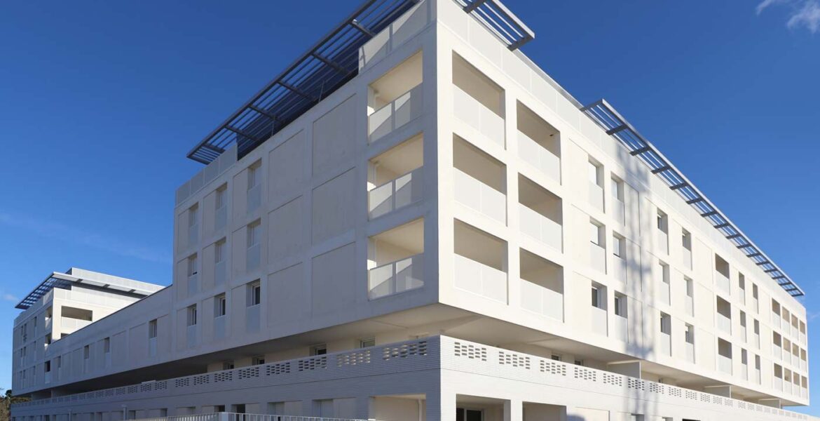 Cosmopoly - Zac Eureka à Castelnau le Lez (34) - Taillandier Architectes (31) - 1900 m² de Briques BlocStar Am70, AmR210 et Plaquettes Ac19 Lisses et Clivées